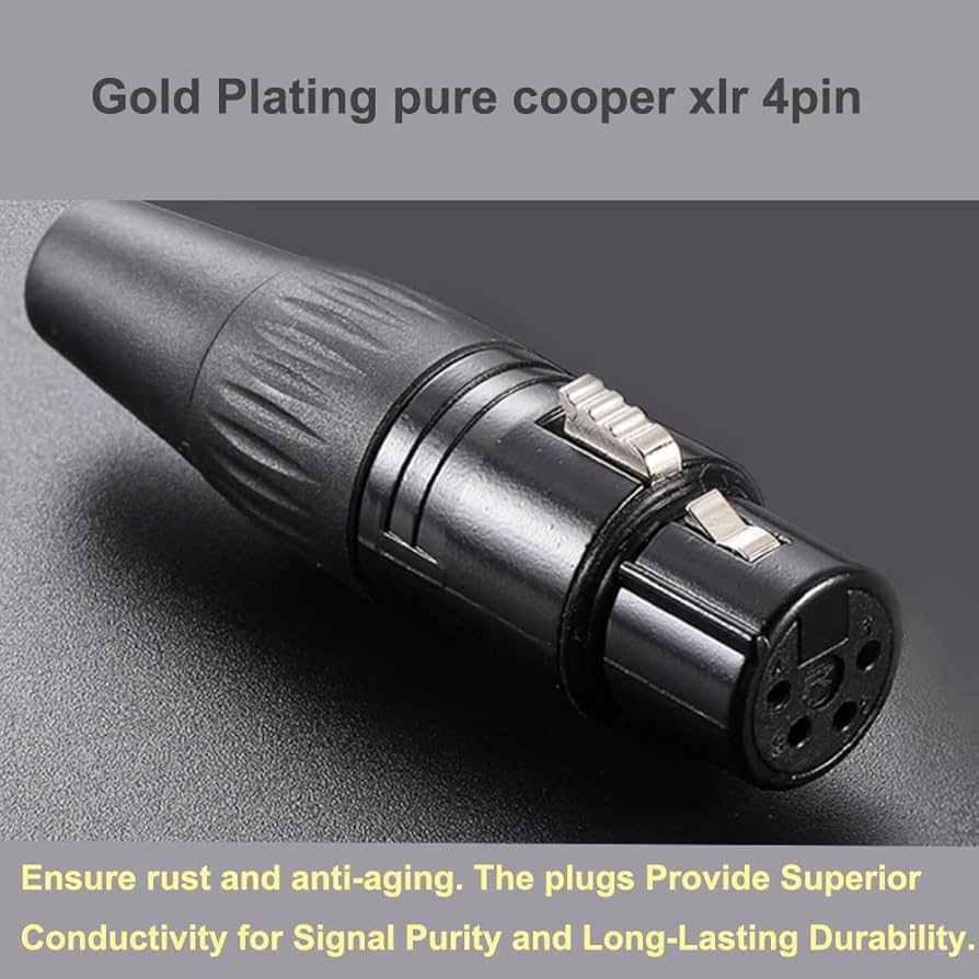 Amazon.co.jp: ipovoq 4 pin xlr to 3.5 mm ケーブル 3.5 mm to